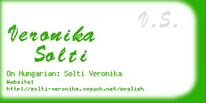 veronika solti business card